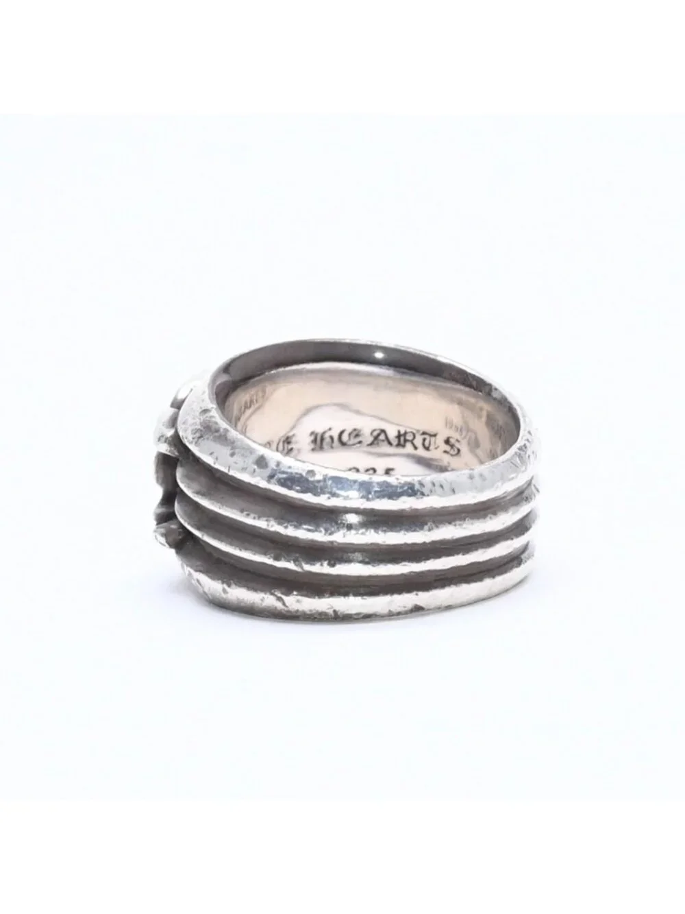 Chrome Hearts Dagger Heart Ring 925 Sterling Silver